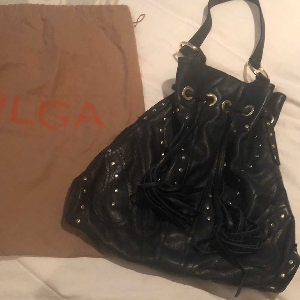 *SALE* Authentic like new  BULGA leather bag navy